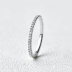 0.40CTW Round Brilliant Cut Moissanite Full Eternity Wedding Band