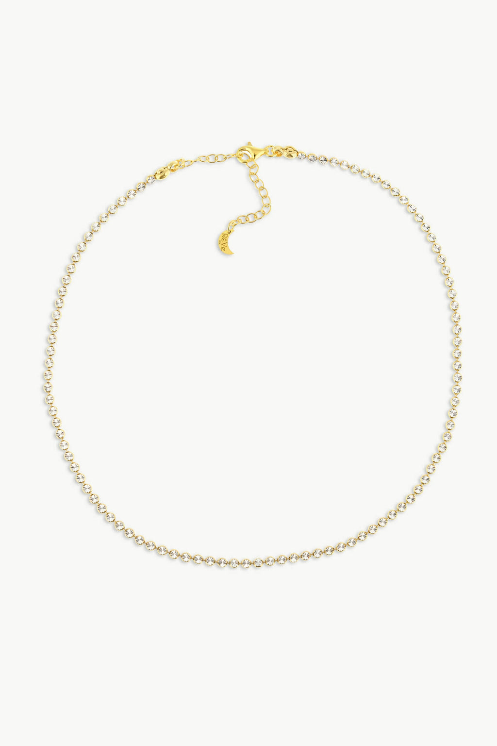 Round Lab Grown Diamond Tennis Necklace