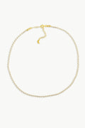 Round Lab Grown Diamond Tennis Necklace