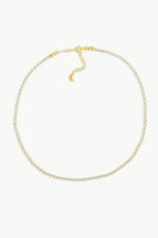 Round Lab Grown Diamond Tennis Necklace