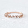 0.17CTW Round Brilliant Cut Unique Anniversary Wedding Band