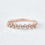 0.17CTW Round Brilliant Cut Unique Anniversary Wedding Band