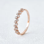 0.17CTW Round Brilliant Cut Unique Anniversary Wedding Band