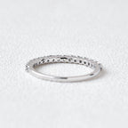 0.20CTW Round Brilliant Half Eternity Perfect Moissanite Wedding Band