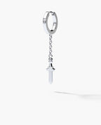 DANGLE Dagger Hoop Gold Earring on the chain