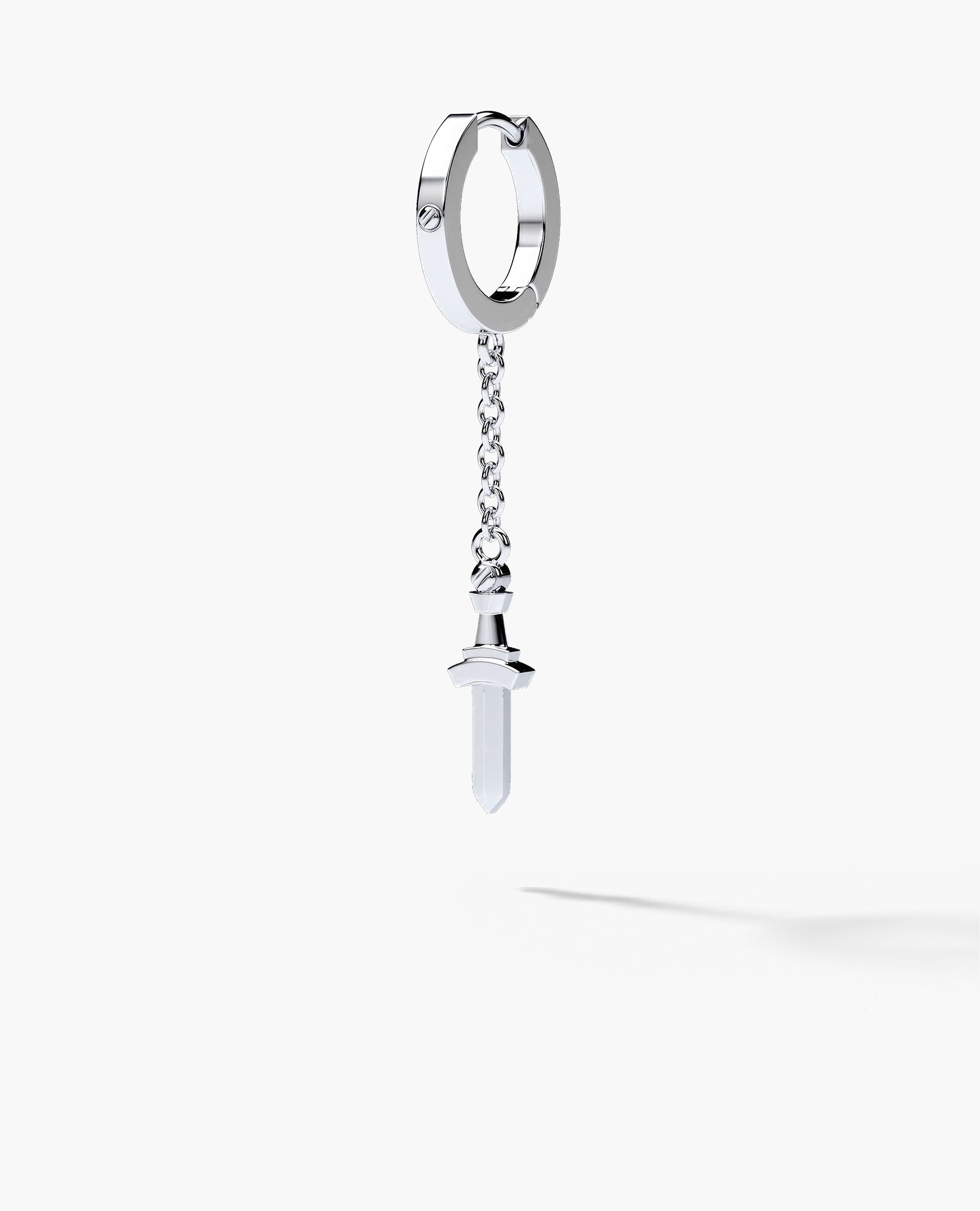 DANGLE Dagger Hoop Gold Earring on the chain
