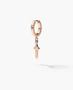 DANGLE Dagger Hoop Gold Earring