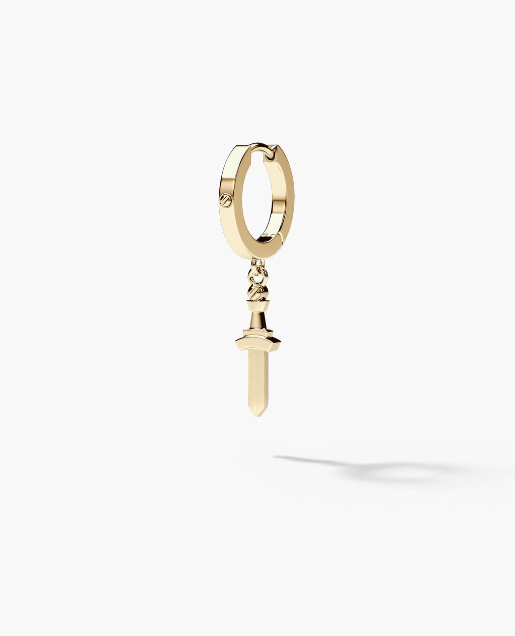 DANGLE Dagger Hoop Gold Earring
