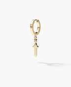 DANGLE Dagger Hoop Gold Earring