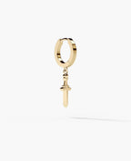 DANGLE Dagger Hoop Gold Earring