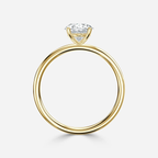 2.10 - 3.40 CT Oval Moissanite Solitaire Engagement Ring
