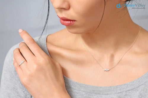 Diamond Cluster Ring Unique Diamond Stackable Engagement Ring - DisneyValley