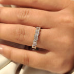 Marquise, Baguette and Round Diamond Full Eternity Band