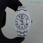 Diamond Rolex Datejust Oyster 41mm - Stainless Steel - Roman Dial
