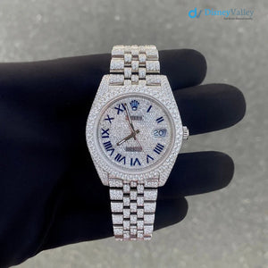 Diamond Rolex Datejust Jubilee 41mm - Stainless Steel - Roman Dial