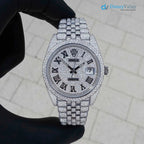 Diamond Rolex Datejust Jubilee 41mm - Stainless Steel - Roman Dial
