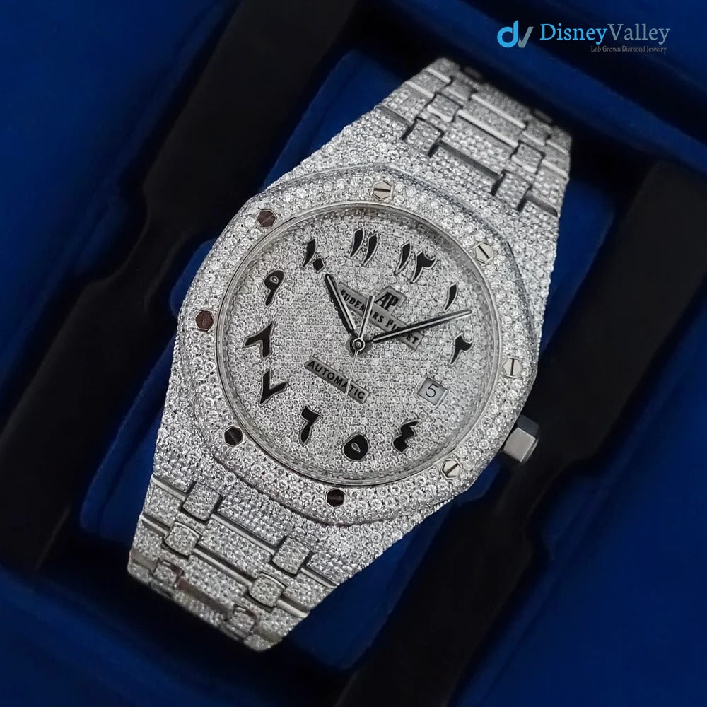 Diamond Audemars Piguet Royal Oak 41mm - Stainless Steel - Arabic Dial Main image