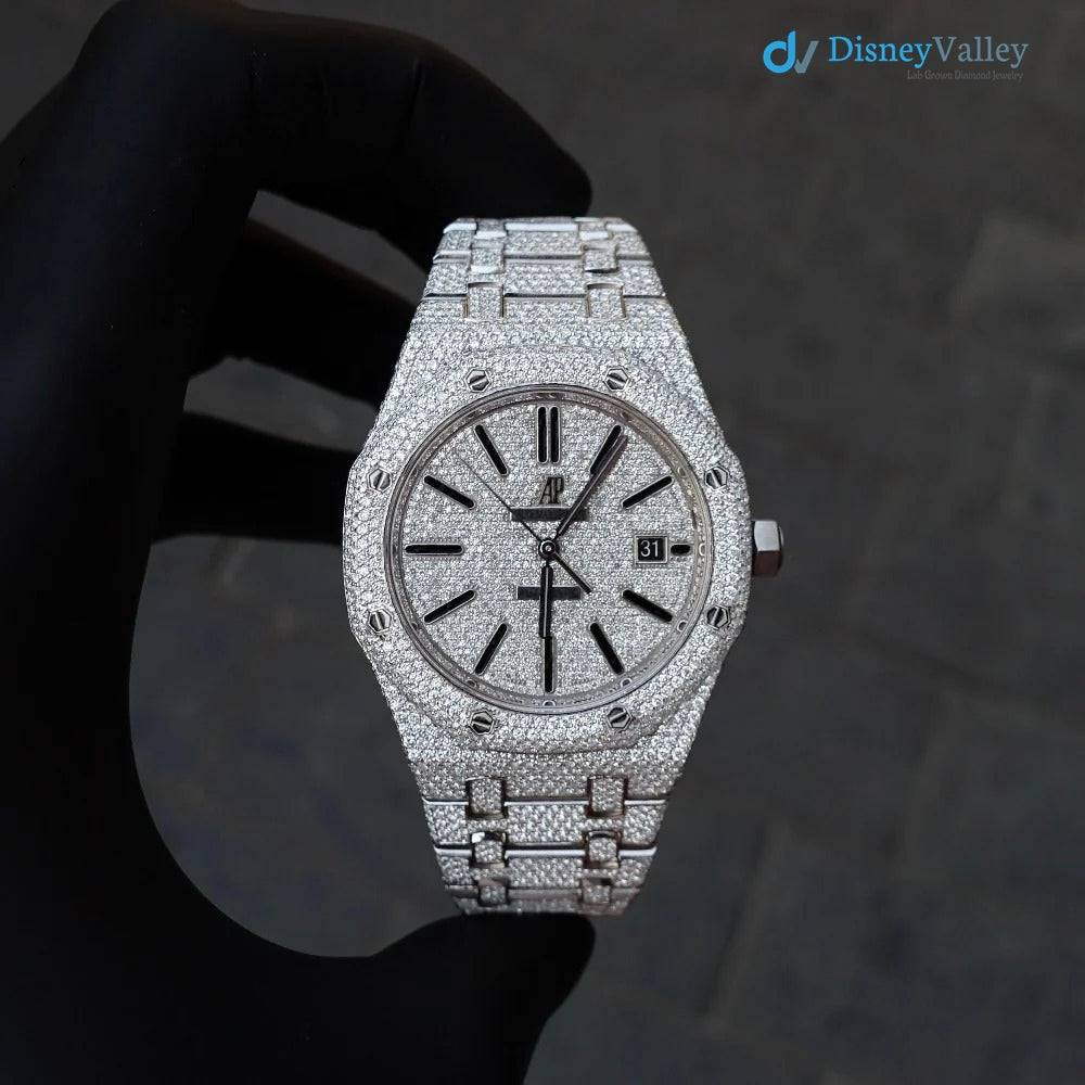 Diamond Audemars Piguet Royal Oak 41mm - Stainless Steel - Index Dial Main image
