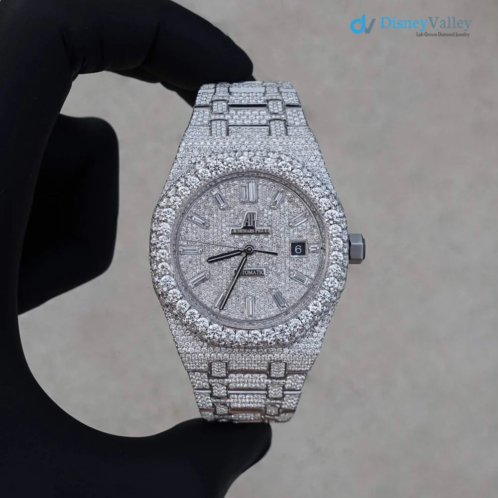 Diamond Audemars Piguet Royal Oak 41mm - Stainless Steel - Diamond Dial - Automatic