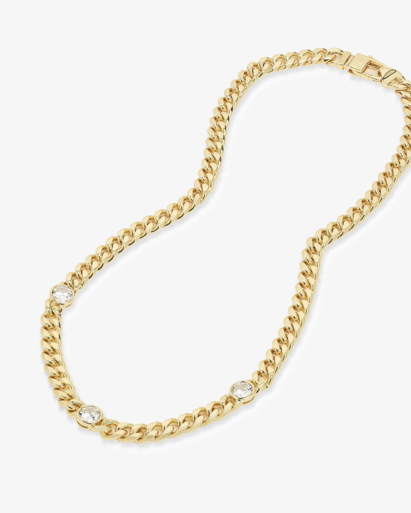 Julian Triple Diamond Cuban Chain Necklace