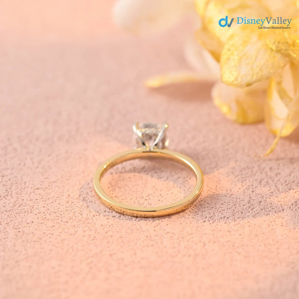 Cushion Moissanite Hidden Halo Engagement Ring