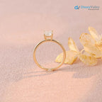 Strahlender Moissanit-Solitär-Verlobungsring