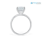 Radiant Moissanite Hidden Halo Engagement Ring