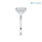 Radiant Moissanite Hidden Halo Engagement Ring