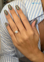 Round Moissanite Solitaire Engagement Ring