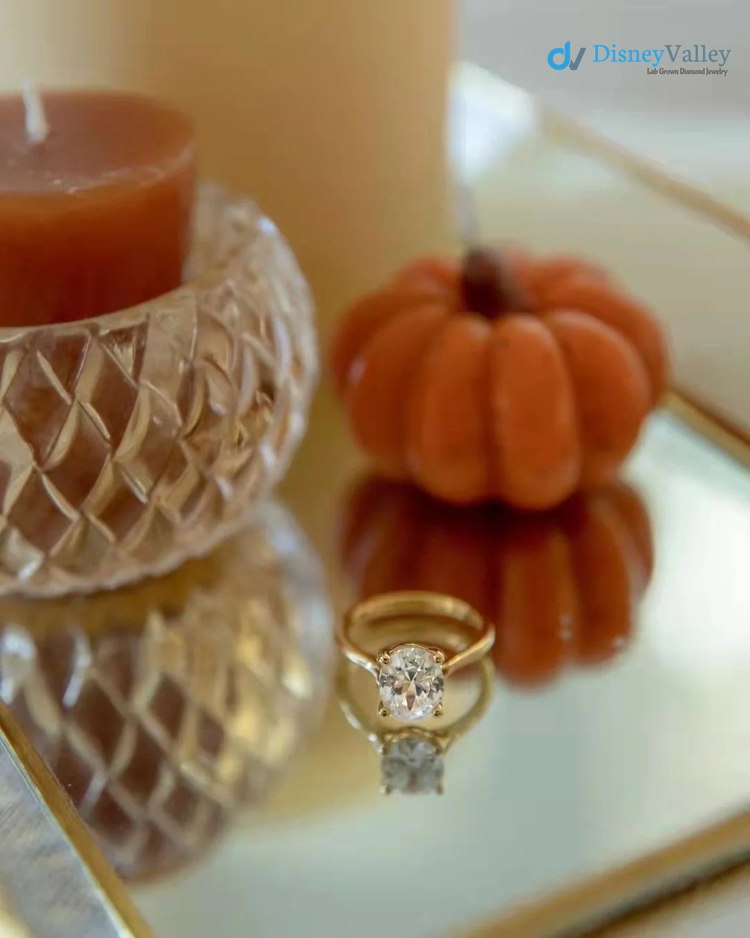 Oval Moissanite Solitaire Engagement Ring