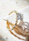 Round Brilliant Cut 1.50ct Lab-Grown Diamond Twisted Engagement Ring - DisneyValley