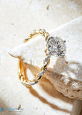 Round Brilliant Cut 1.50ct Lab-Grown Diamond Twisted Engagement Ring - DisneyValley