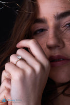Round Brilliant Cut 1.50ct Lab-Grown Diamond Twisted Engagement Ring - DisneyValley