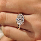 Solitaire Oval Cut Engagement Ring In East To West Setting