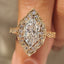 Dutch Marquise Engagement Ring in Vintage Style