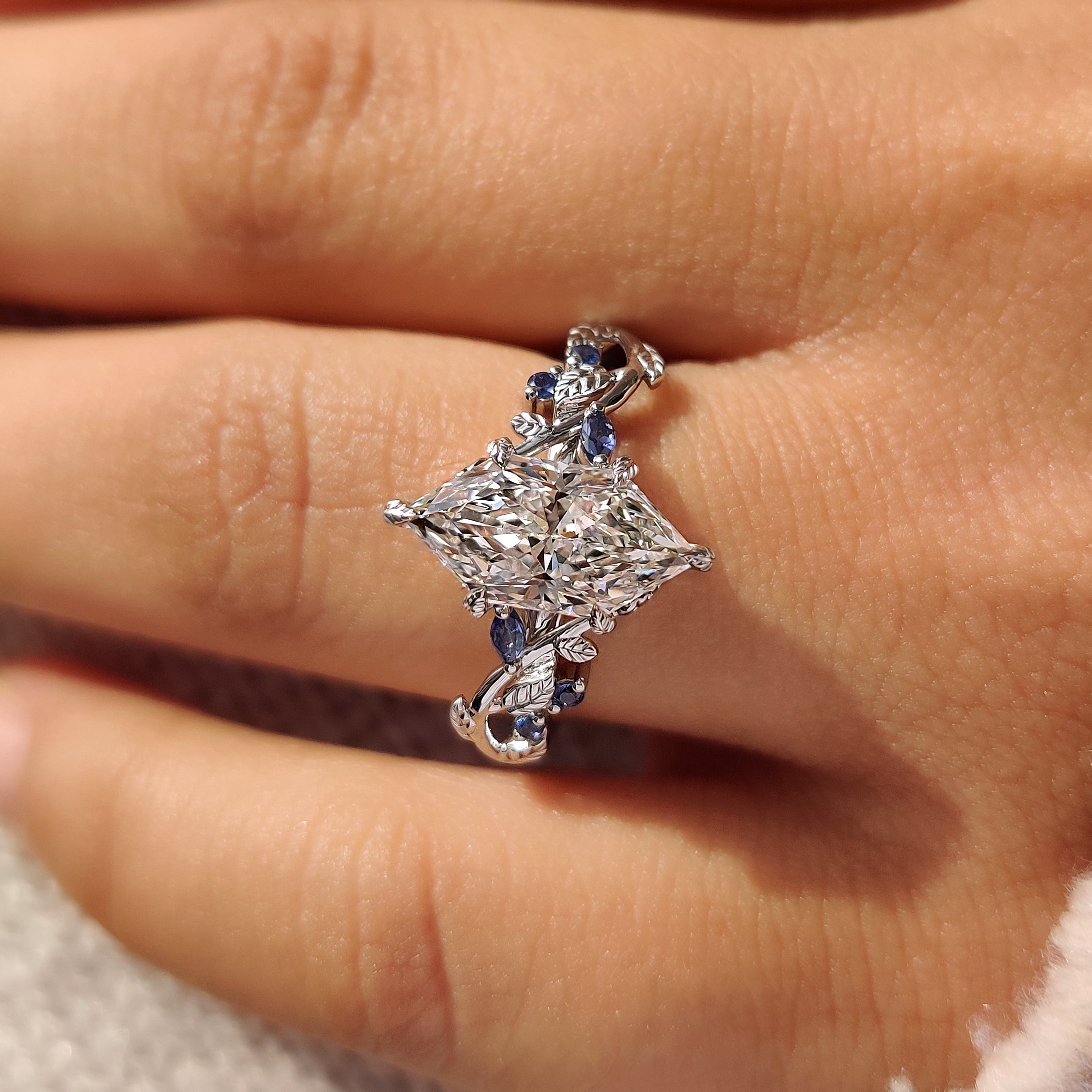 Dutch Marquise Diamond Ring in Cluster Setting Secondary image