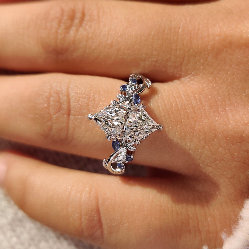 Dutch Marquise Diamond Ring in Cluster Setting