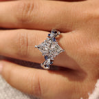 Dutch Marquise Diamond Ring in Cluster Setting