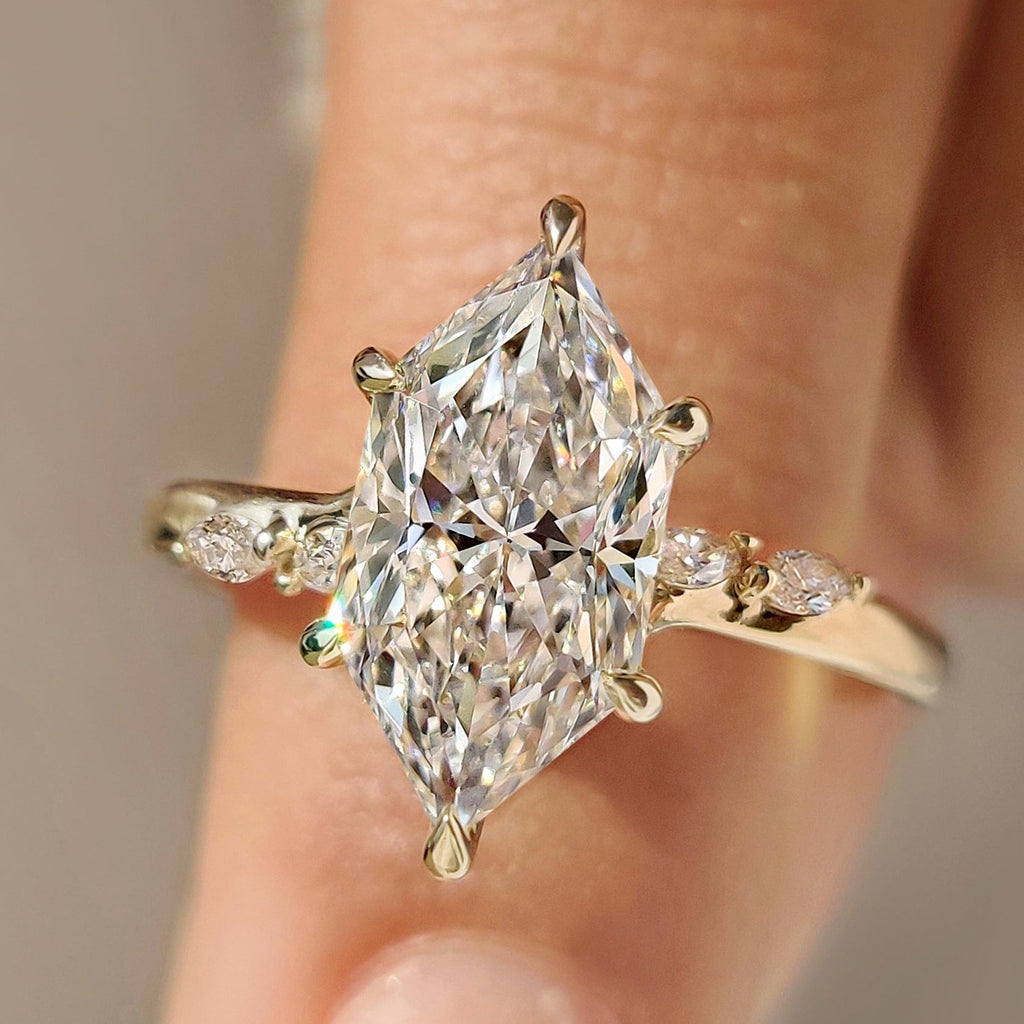 Dutch Marquise Cut Ring with Marquise Side Stones
