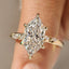 Dutch Marquise Cut Ring with Marquise Side Stones
