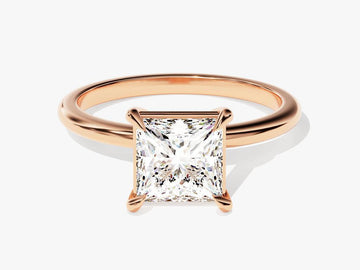 1.50 ct princess cut solitaire moissanite rings