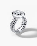 ROPES Oval Cut Diamond Gold Engagement Ring