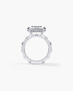 LA PAZ Cushion Cut Diamond Gold Engagement Ring