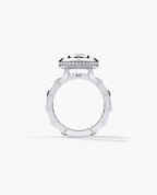 LA PAZ Oval Cut Diamond Gold Engagement Ring
