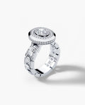 LA PAZ Oval Cut Diamond Gold Engagement Ring