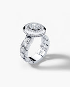 LA PAZ Oval Cut Diamond Gold Engagement Ring