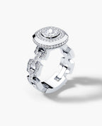 NORTHSTAR Cushion Cut Diamond Gold Engagement Ring