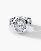 NORTHSTAR Oval Cut Diamond Gold Engagement Ring