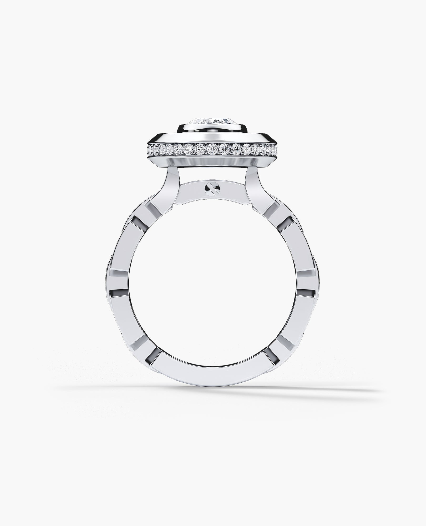 NORTHSTAR Oval Cut Diamond Gold Engagement Ring