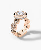 NORTHSTAR Round Cut Diamond Gold Engagement Ring